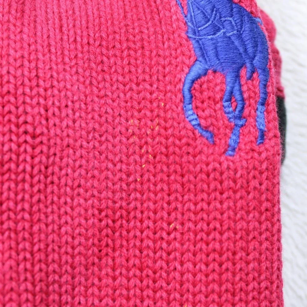 Polo Ralph Lauren Shirt Boys 5 Red Sweatshirt Big Pony Hoodie Full Zip‎